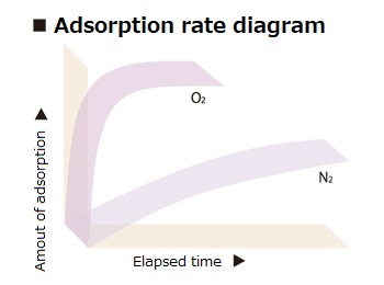 Adsorption characteristics of CMS